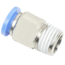 1/2 Inch Tube, PT, R, BSPT 3/8 Thread Round Male Connector Push in Fitting